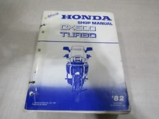 1982 HONDA CX500 TURBO OEM FACTORY SHOP SERVICE MANUAL & SET UP INSTRUCTIONS