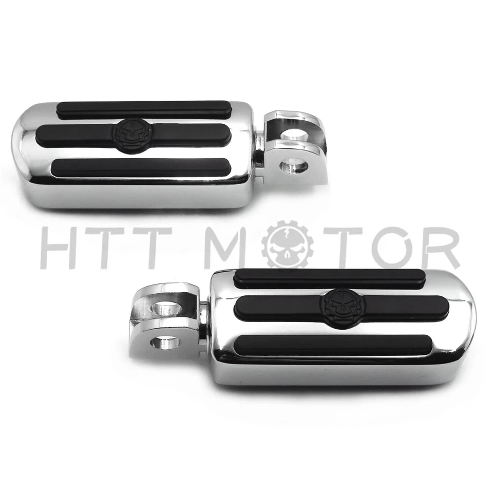 Estriberas personalizadas Groove Gear Skull para Kawasaki Front Vulcan 1500 800 900 Classic Foto 4 de 4