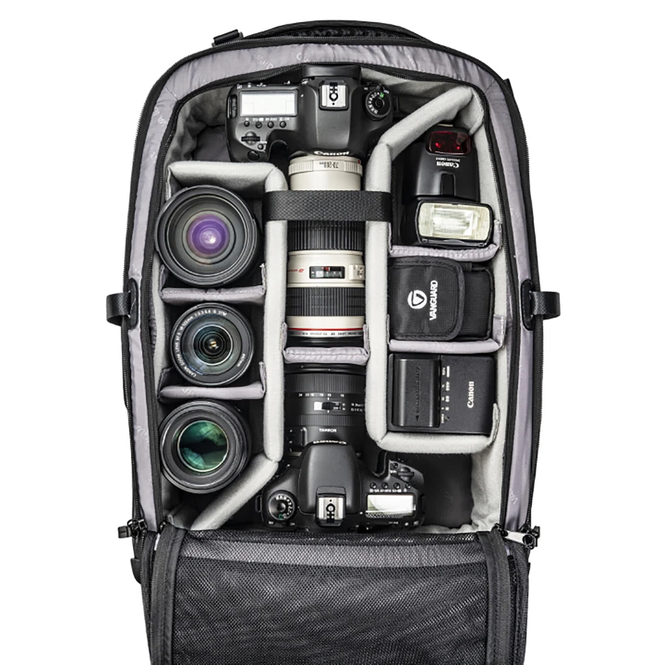 Mochila bolsa grande Vanguard Veo Select 55BT para cámara con rodillos 4 ruedas negra V248523 Foto 2 de 4