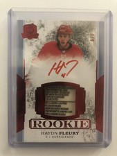 17-18 The Cup - Haydn Fleury Rookie Auto Tag 8/8