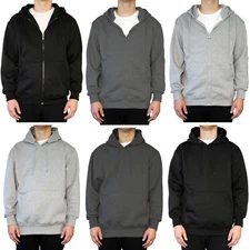 La Gate Men's Fleece Hoodie Sweatshirt & Zipper Jacket (S to 5XL)