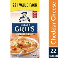 Instant Grits, Cheddar Cheese, 0.99 Oz, 22 Packets