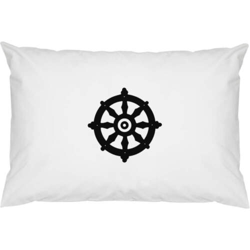 2 x 'Ship Wheel' Cotton Pillow Cases (PW00008533) - Afbeelding 1 van 2