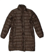 Aspesi Womens Padded Coat Uk 14 Medium Brown Nylon Au17