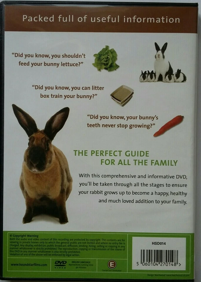 DVD Houndstars Owners Guide to My Rabbit  - Image 2 of 3