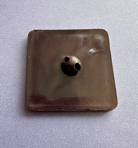 Very Large Unique Vintage Celluloid Button with Raised Dancing Figure - Picture 2 of 2
