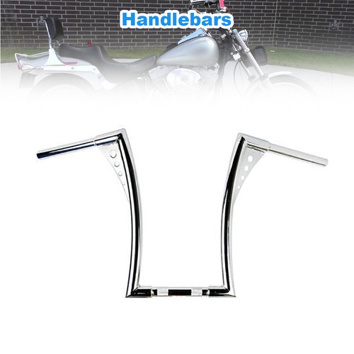 10" Rise Ape Hanger Handlebar Black/Chrome for VTX1300 VTX1800 New - Picture 15 of 19