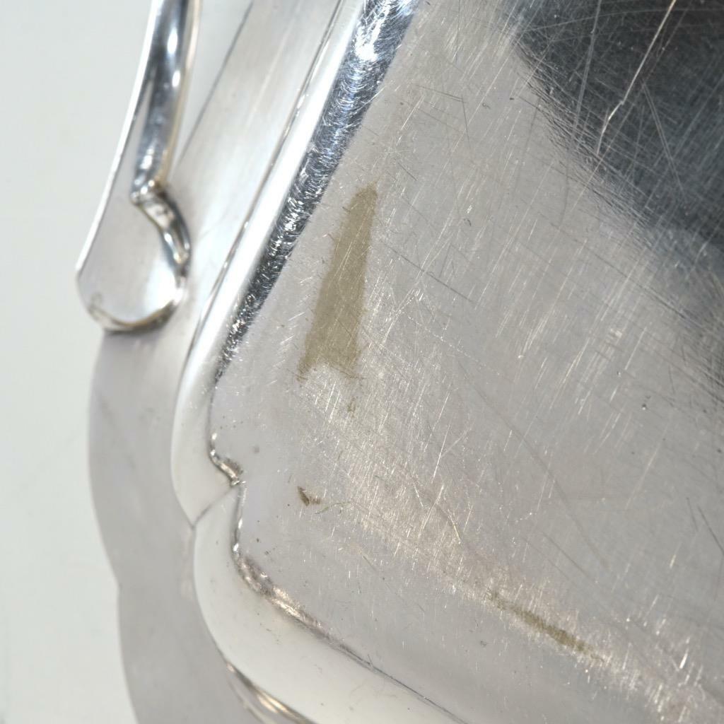 ANTIQUE BARKER ELLIS SILVERPLATE COVERED TRAY, 1906 PINEAPPLE MARK