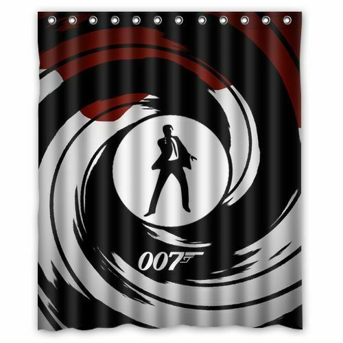 Arrival Design Custom James Bond Bathroom Fabric Shower Curtain 60x72