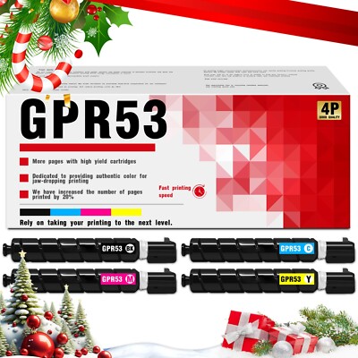 GPR-53 GPR53 Toner Cartridge 4 Pack for Canon ImageRunner Advance C3520 C3525i