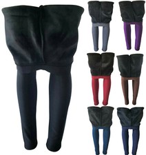 Women Winter Thick Fleece Fur Lined Thermal High Waisted Tummy Control Leggings