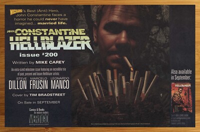 2004 John Constantine Hellblazer 200 Vintage Print Ad/Poster Tim Bradstreet Art