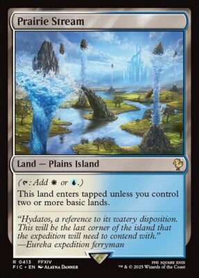 *MtG: 4x PRAIRIE STREAM - Commander Final Fantasy Rare - magicman-europe*