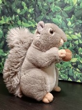 Grey Squirrel 8" Plush Miyoni Aurora Stuffed Animal