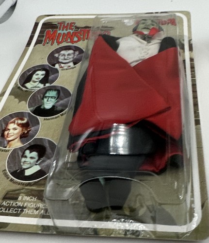 ! Kompletter Satz 5 Munsters Classic TV Spielzeug 8" Figuren Neu auf Karte 2004 - Bild 8 von 24