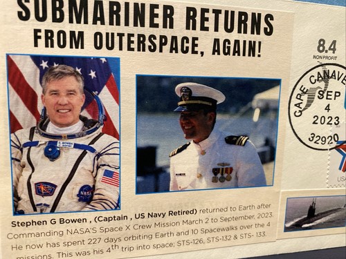SUBMARINER STEPHEN G BOWEN( CAPTAIN, RETIRED) RETURNS FROM SPACE , AGAIN ! 2023 - Picture 2 of 7