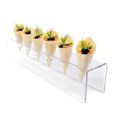 Acrylic Ice Cream Cone Holder Chip Counter Top Display Stand Rack 6 Holes
