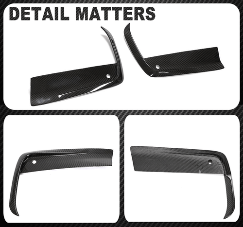 Passt für BMW G14 G15 G16 M Sport Carbon Front Flaps Splitter Spoiler Canards - Bild 11 von 11