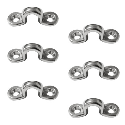 6 Stück Marine Pad Eye Tie Down  Kajak Bimini Top Deck Loops