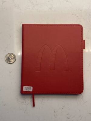 Vintage McDonalds Red Notebook Never Used 