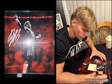 Brad Baylor Signed Matte 8x10 Proof Promo WWE ID NXT EVOLVE AEW CAP