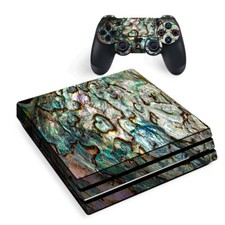 PS4 Pro Console Skins Decal Wrap ONLY - Abalone Shell Gold underwater