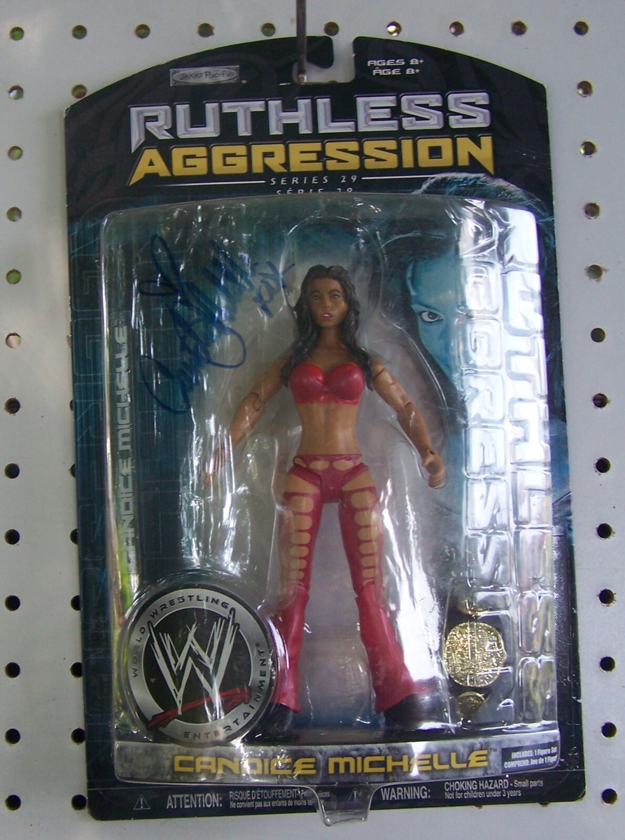 BNC CANDICE MICHELLE Signed WWE Action Figure w/COA PLEASE