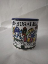 Jerusalem Handpainted Mug Small Holy Land Judaica