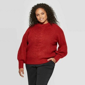 plus red sweater