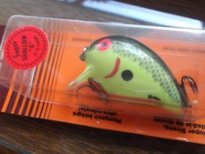 Hard to Find Older Bomber Shallow A 5F FYBS Chartreuse Black Orange Bomber Card