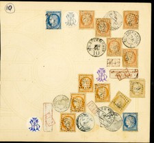 France Classic Fantasy Cover Various Genuine 1800s Stamps