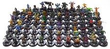 Heroclix Huge 90 Pc Assorted 3" Miniature Action Figure Lot Marvel / DC Comics