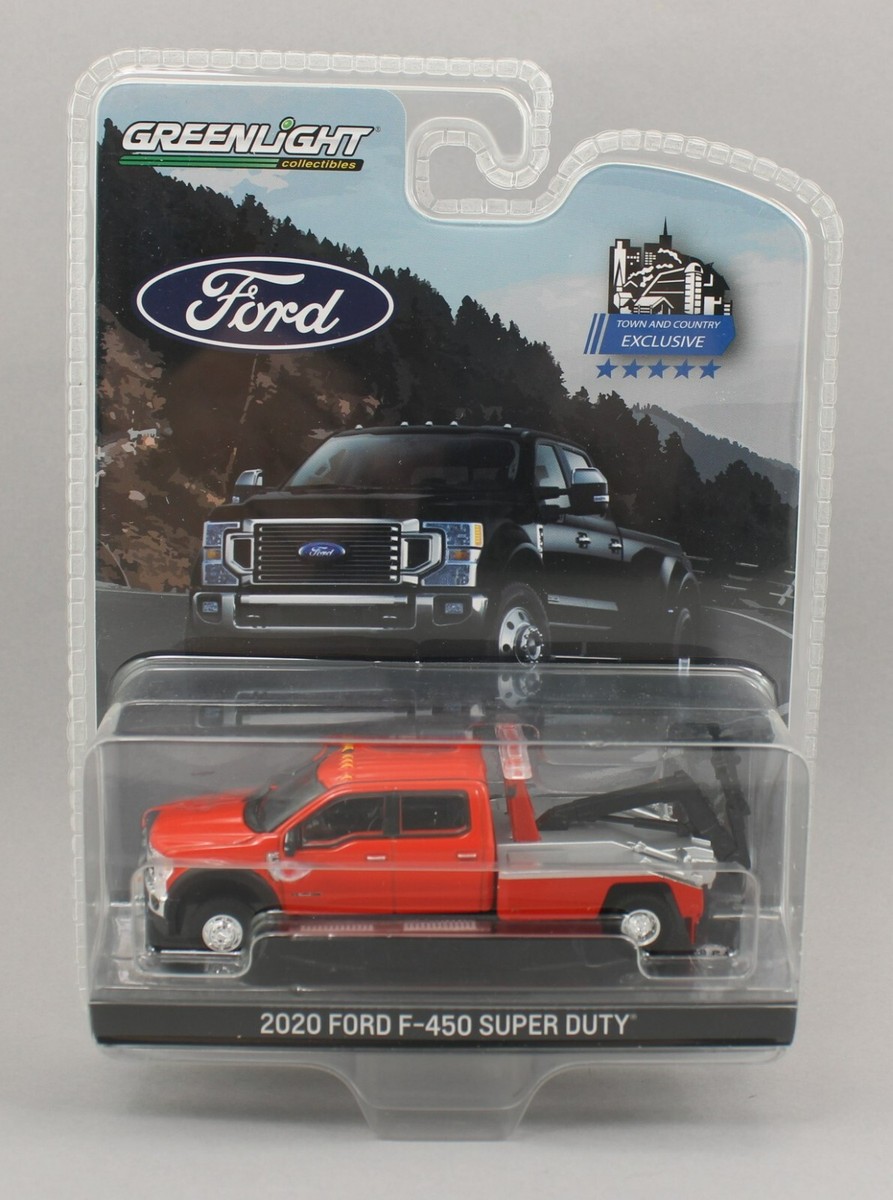 1:64 GreenLight *RED* 2020 Ford F-450 Super Duty Dually TOW TRUCK