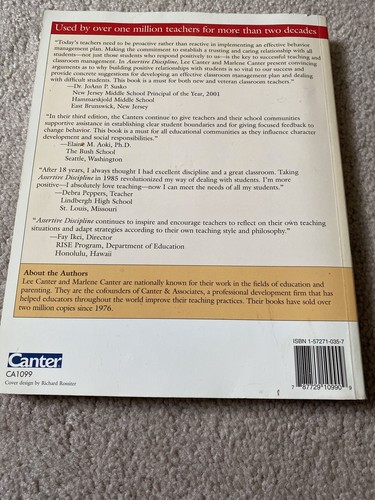 Assertive Discipline 3rd Edition by Lee Canter & Marlene Canter - Picture 2 of 5