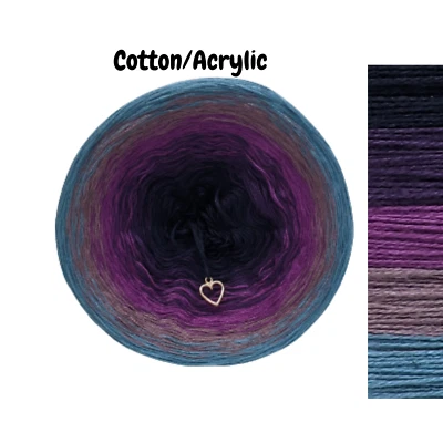 FANTASY YARNS Majestic - Cotton/Acrylic - Gradient Cake Yarn, Ombre Yarn, Colour Change