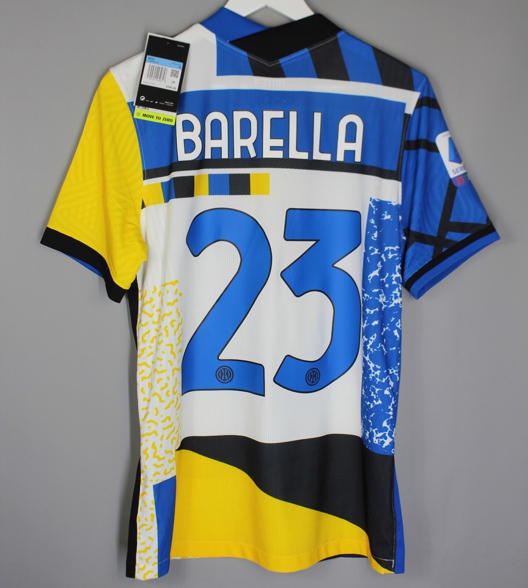 NWT INTER MILAN 2020 2021 4TH FOURTH SHIRT JERSEY VAPOR PLAYER #23 - Main Image