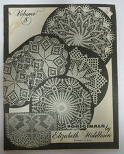 Vintage Vol. 8 Elizabeth Hiddleson Crochet Pattern Book Booklet Doilies Designs