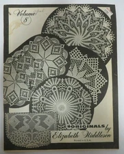 Vintage Vol. 8 Elizabeth Hiddleson Crochet Pattern Book Booklet Doilies Designs