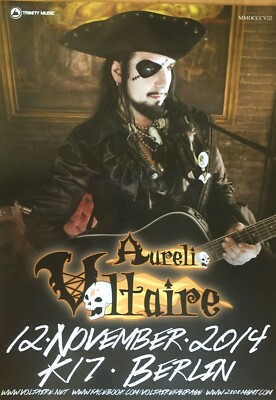 AURELIO VOLTAIRE 2014 BERLIN - orig. Concert Poster - Konzert Plakat - DIN A1