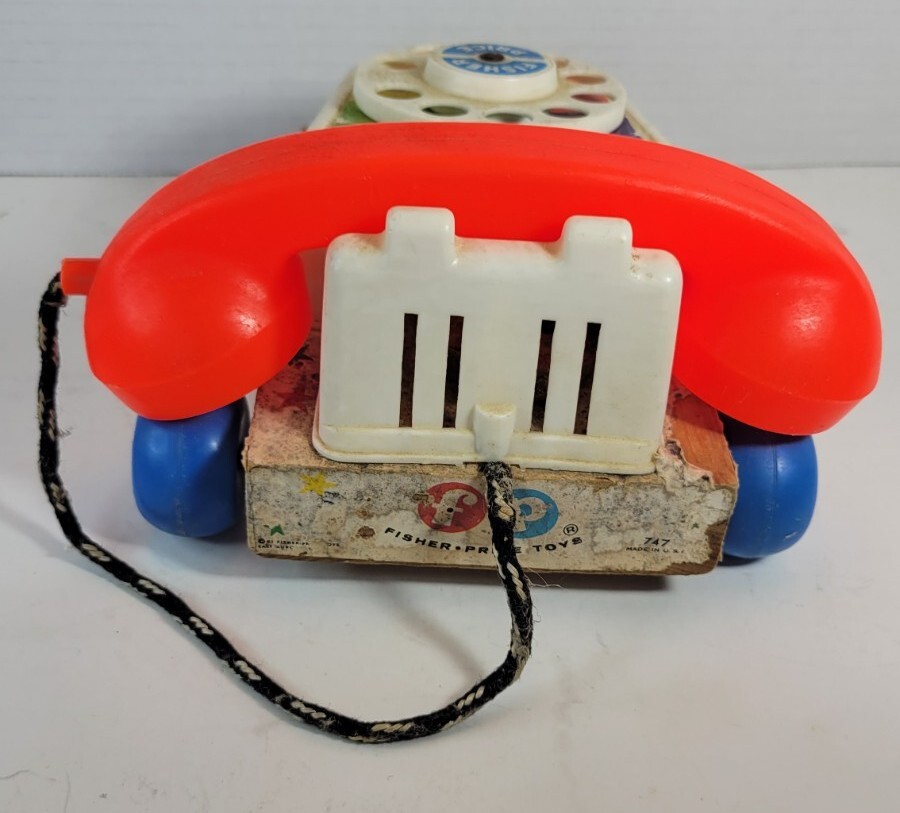 Vintage 1961-1985 Fisher Price Chatter Box Phone Telephone Vintage 1961-1985 Fisher Price Chatter Box Phone Telephone