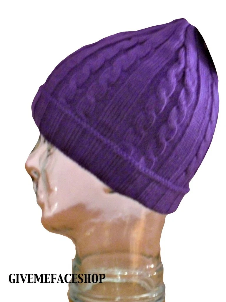 purple brand beanie
