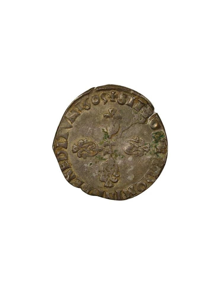 France Henri IV - 1/2 Franc Argent - 1605 K Bordeaux - Photo 3/3