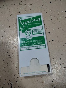 Vintage / Rustic Sanibag for Napkin Disposal