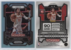 2023-24 Panini Prizm Monopoly Light Blue Prizm /199 Trae Young #4