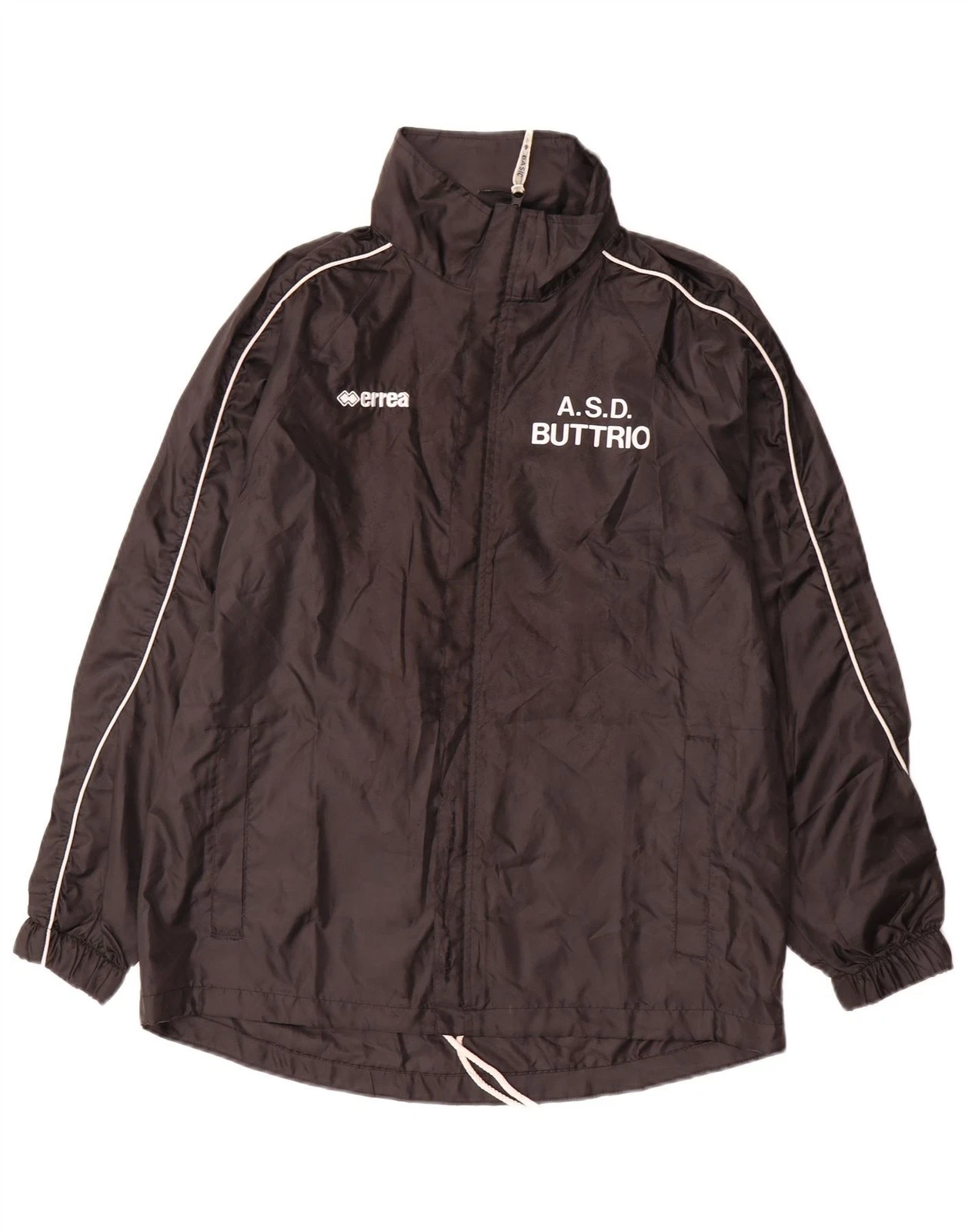 Errea Mens Graphic Rain Jacket UK 36 Small Black Polyester BP04