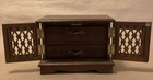 Vntg Royal Sealy? Wood Jewelry Music Box 1900's Japan Cabinet w/2 drawers 2doors — photo 7