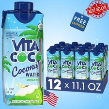 Vita Coco Coconut Water, Pure Organic | Refreshing Coconut Taste | Natural Elect