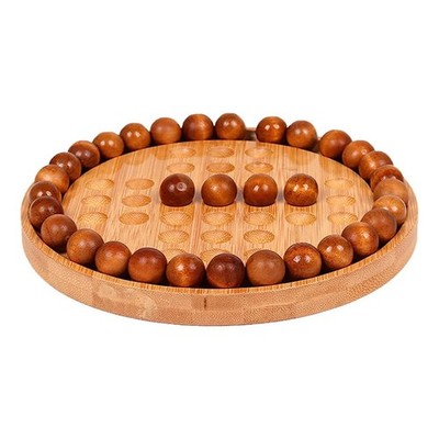 Solitär Holzbrett Marmor Schach Perlen Herausforderung Memory Spiel Lernspielzeug M
