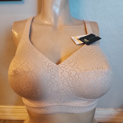 NWT Wacoal Wire Free Shaping 36DD Nude Wireless Lined 852345