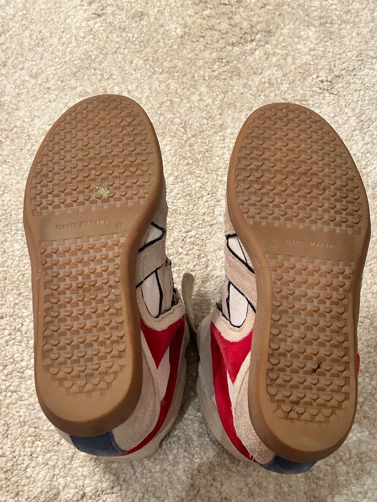 ISABEL MARANT Bekett Wedge Sneakers Sz 38 AUTHENTIC RARE image 9